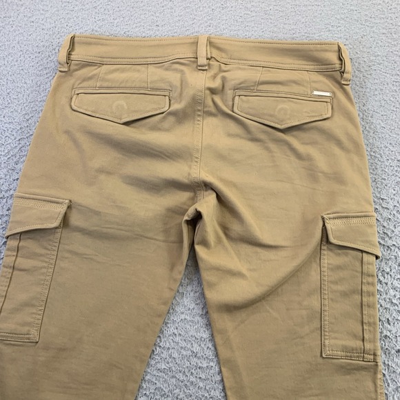 Diesel Chi Groove Cargo Pants Mens 31x32 Tan Slim Straight Zip Button Utility - Picture 11 of 13